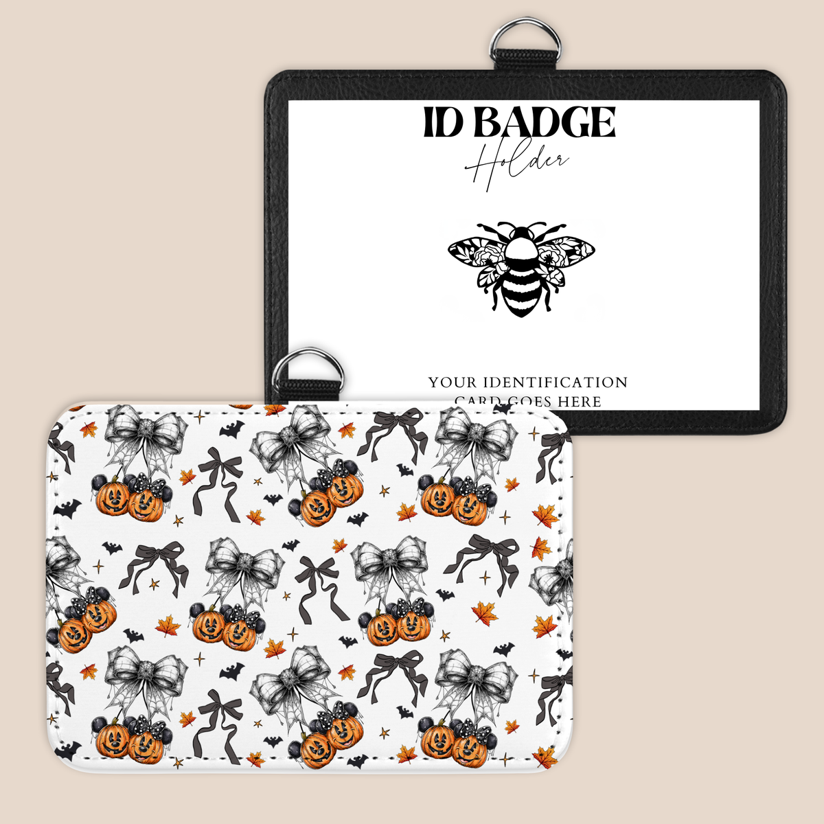 Haunted Bow-tique Badge Holder