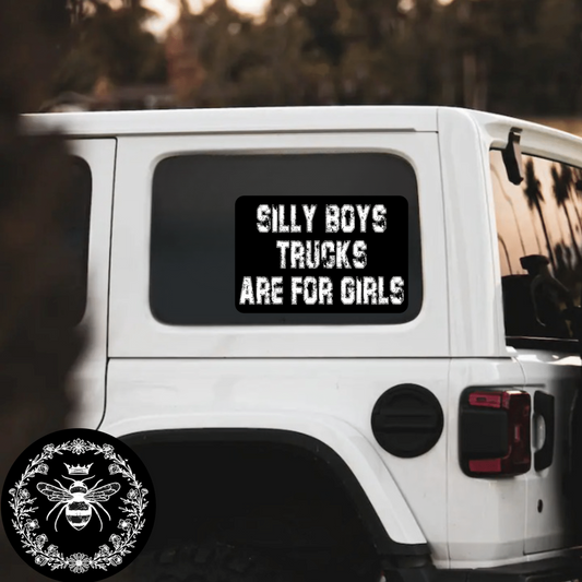 "Trucks Are For Girls" Decal