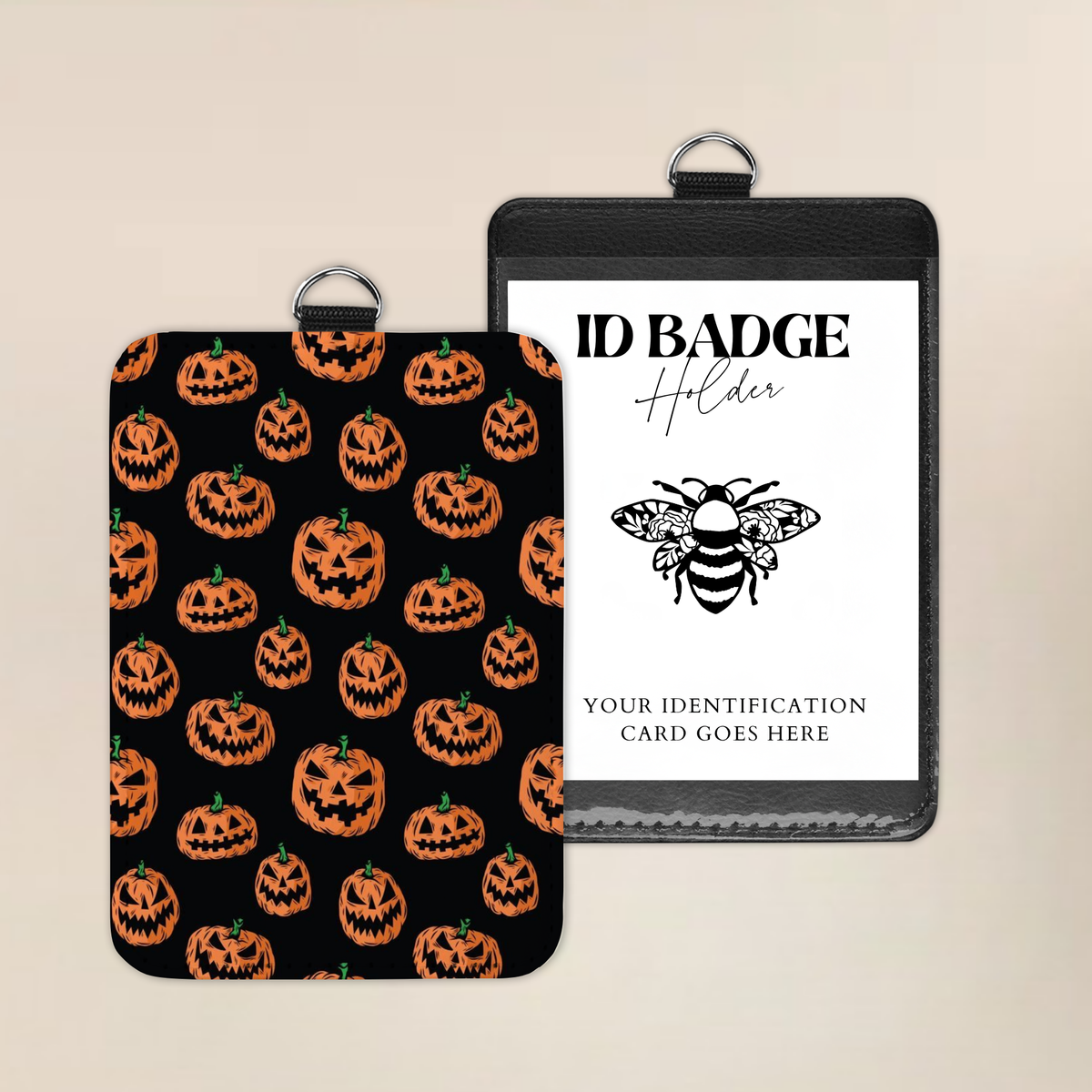 Frightfully Carved Badge Holder