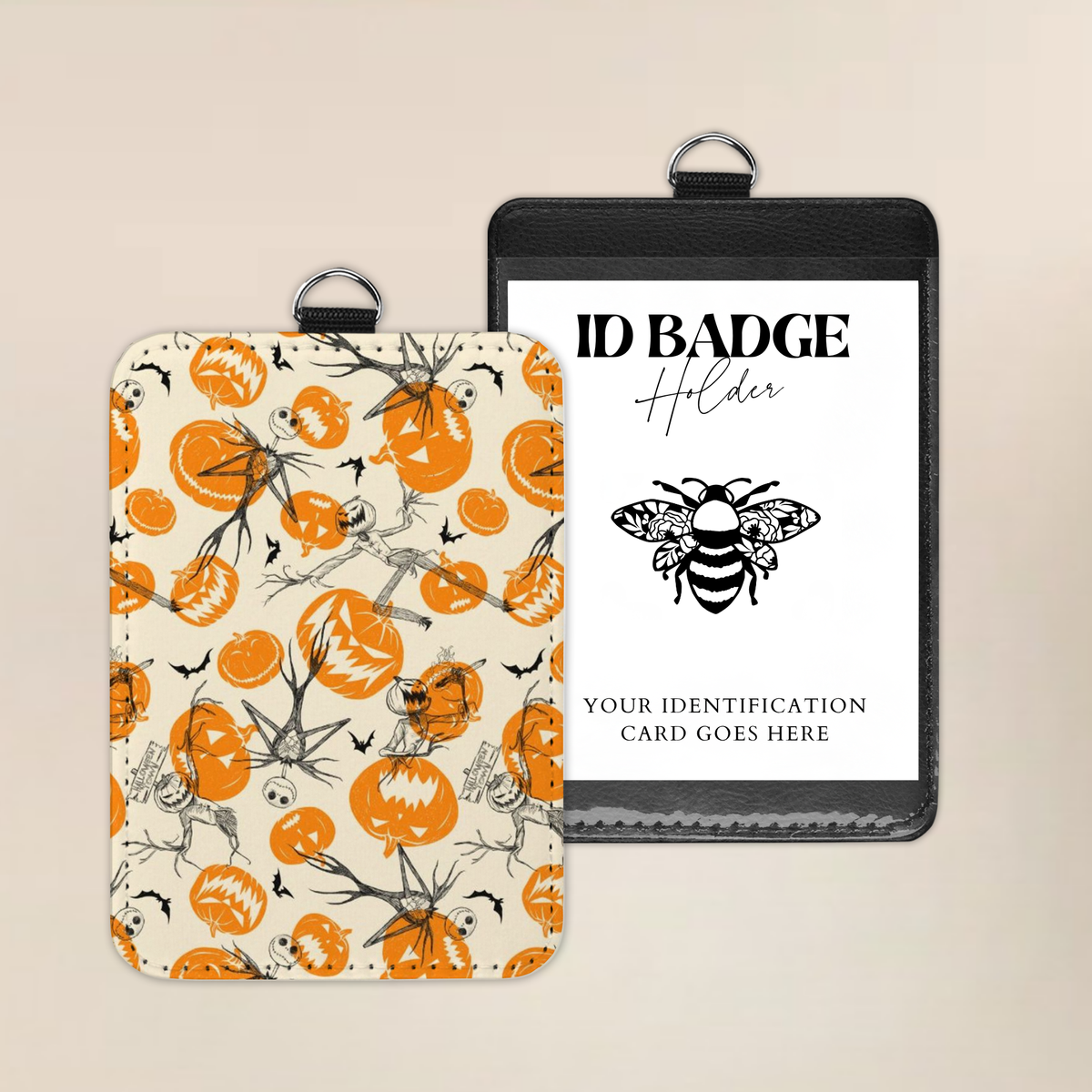 Halloween Town Harvest Badge Holder