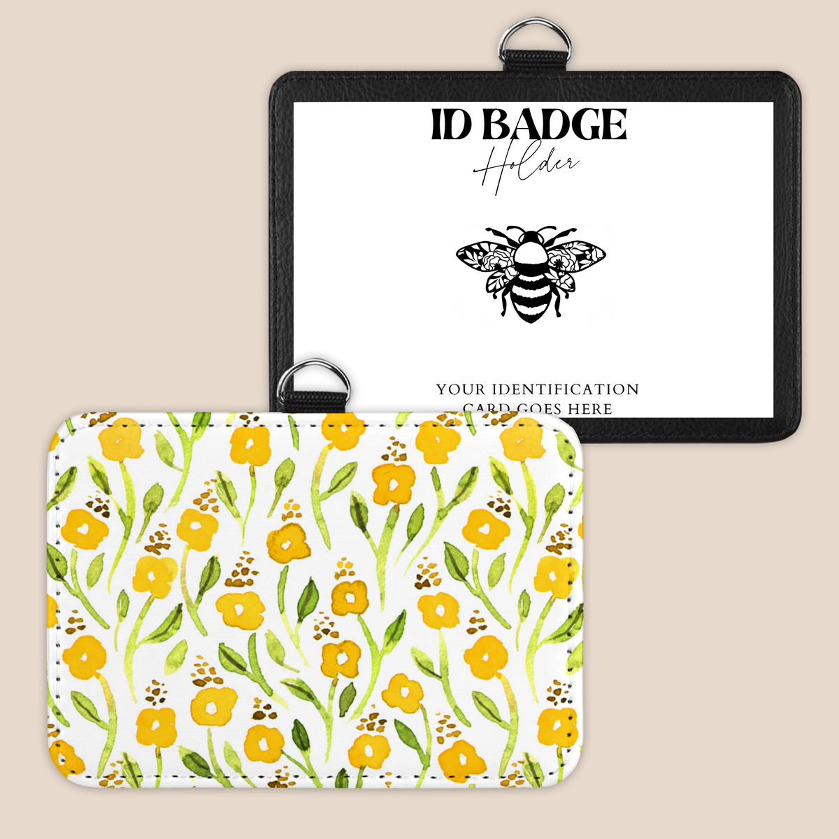 Sunshine Blooms Badge Holder