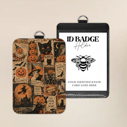 A Very Vintage Halloween Badge Holder