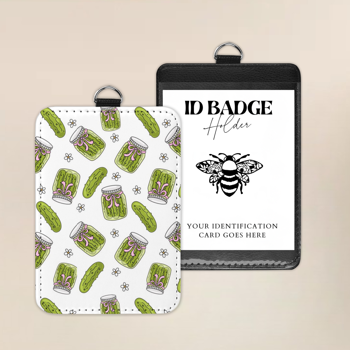 Pickle Me Sweet Badge Holder