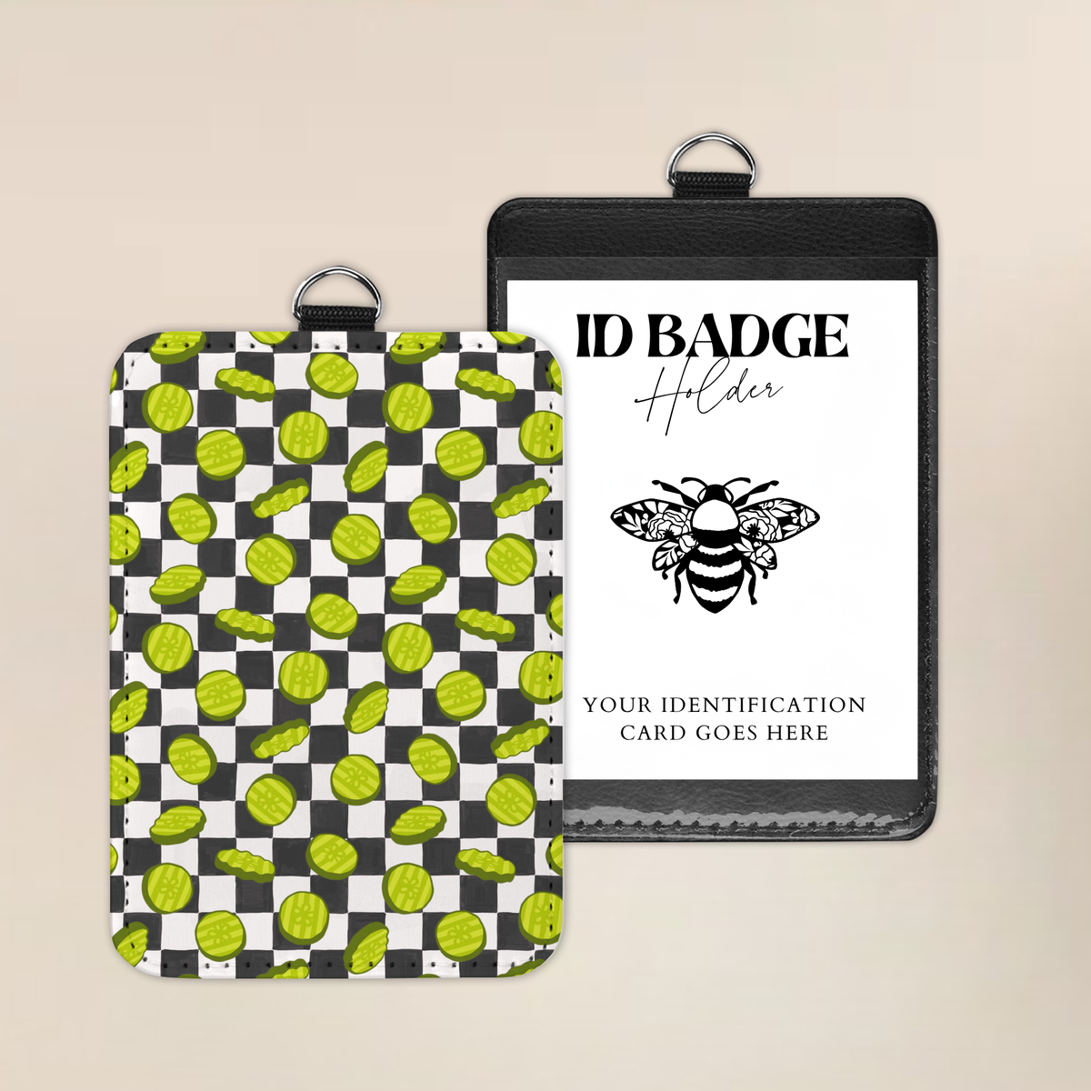 Pickle Me Crazy Badge Holder