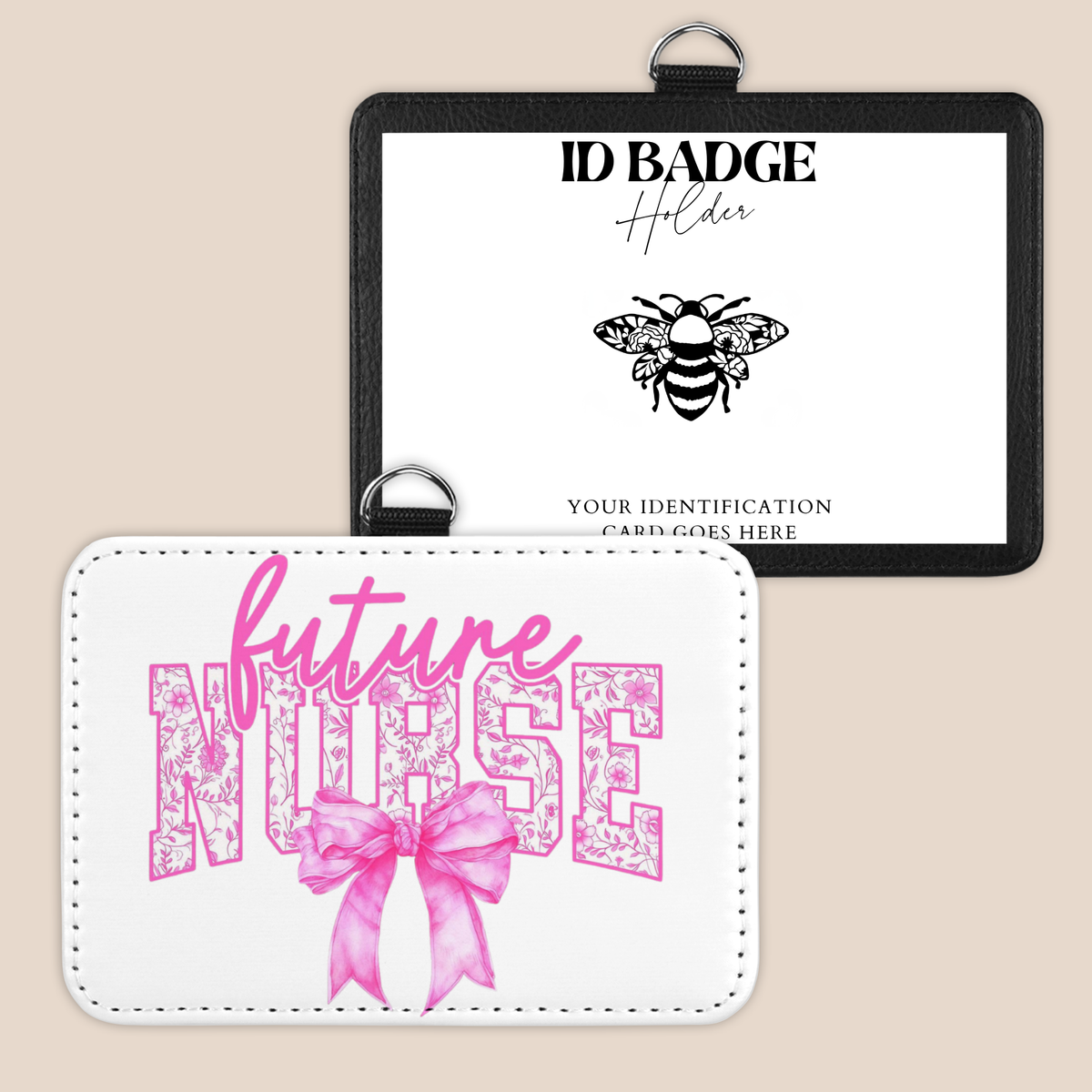 Custom Future Nuse Lace Pattern Badge Holder