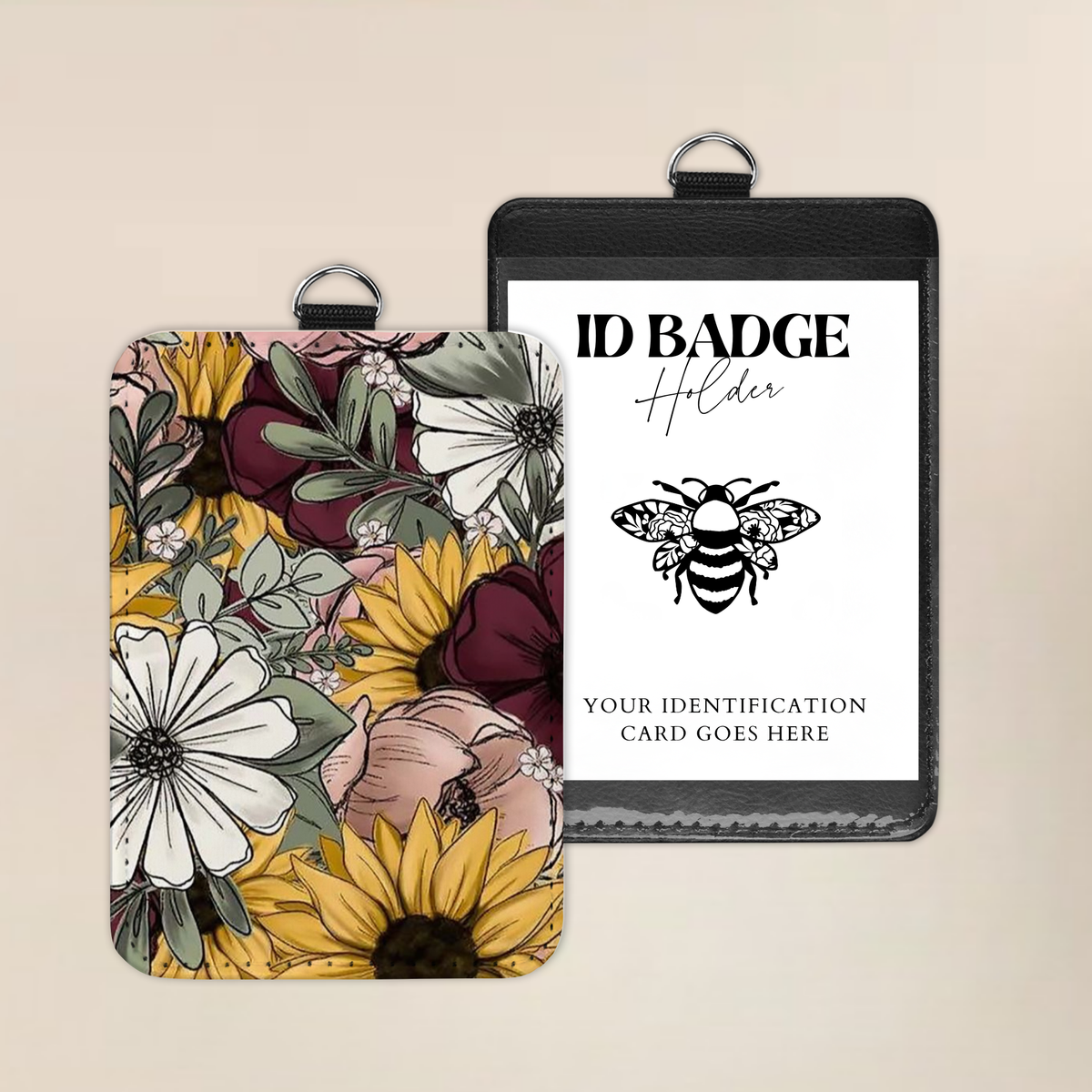 Harvest Blooms Badge Holder