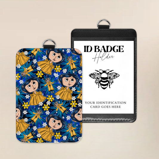 Daisies & Dark Secrets Badge Holder