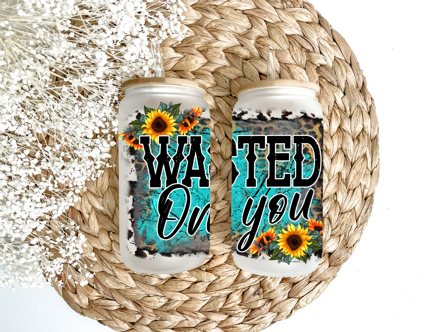 "Wasted On You" Glass Can Tumbler