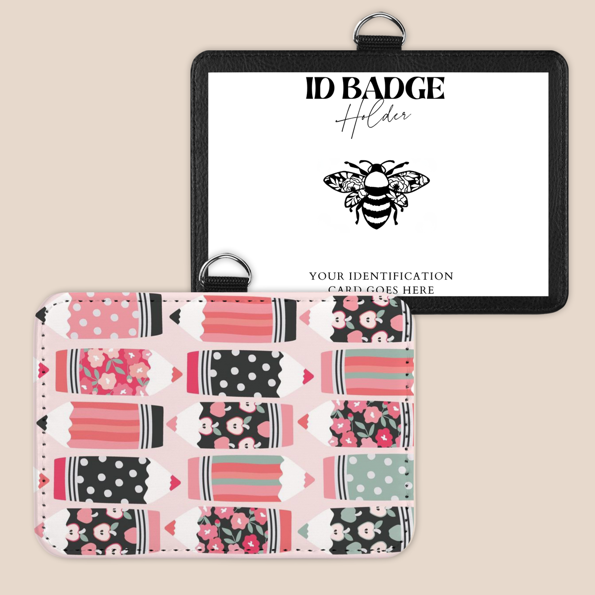 Pretty Little Pencils Badge Holder