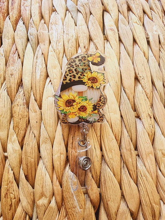 Sunflower Gnome Badge Reel