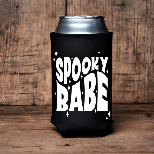 "Spooky Babe" Can Koozie