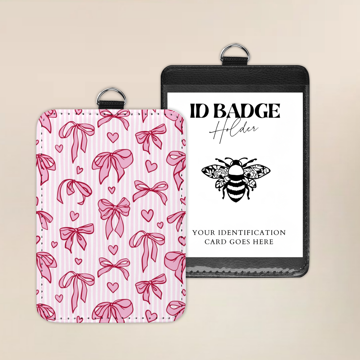 Tied In Love Badge Holder
