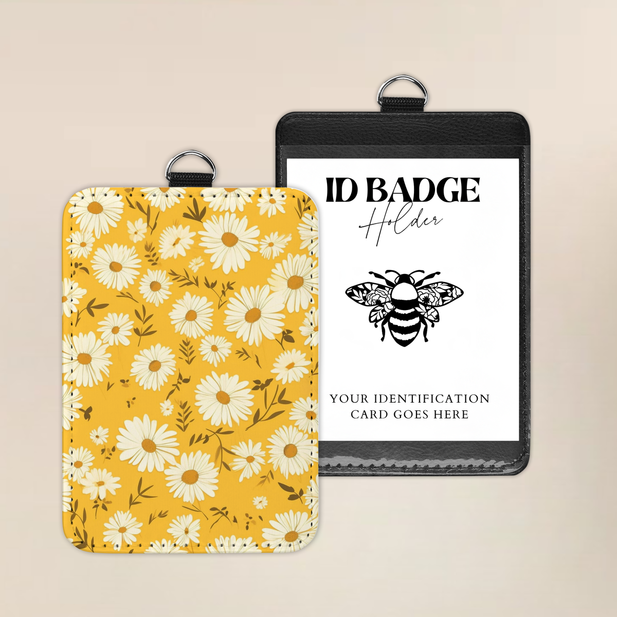Daisy Me Happy Badge holder