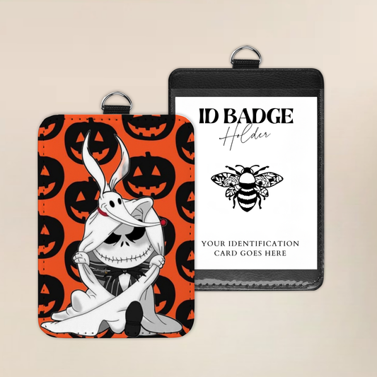 Pumpkin Kisses & Ghostly Wishes Badge Holder
