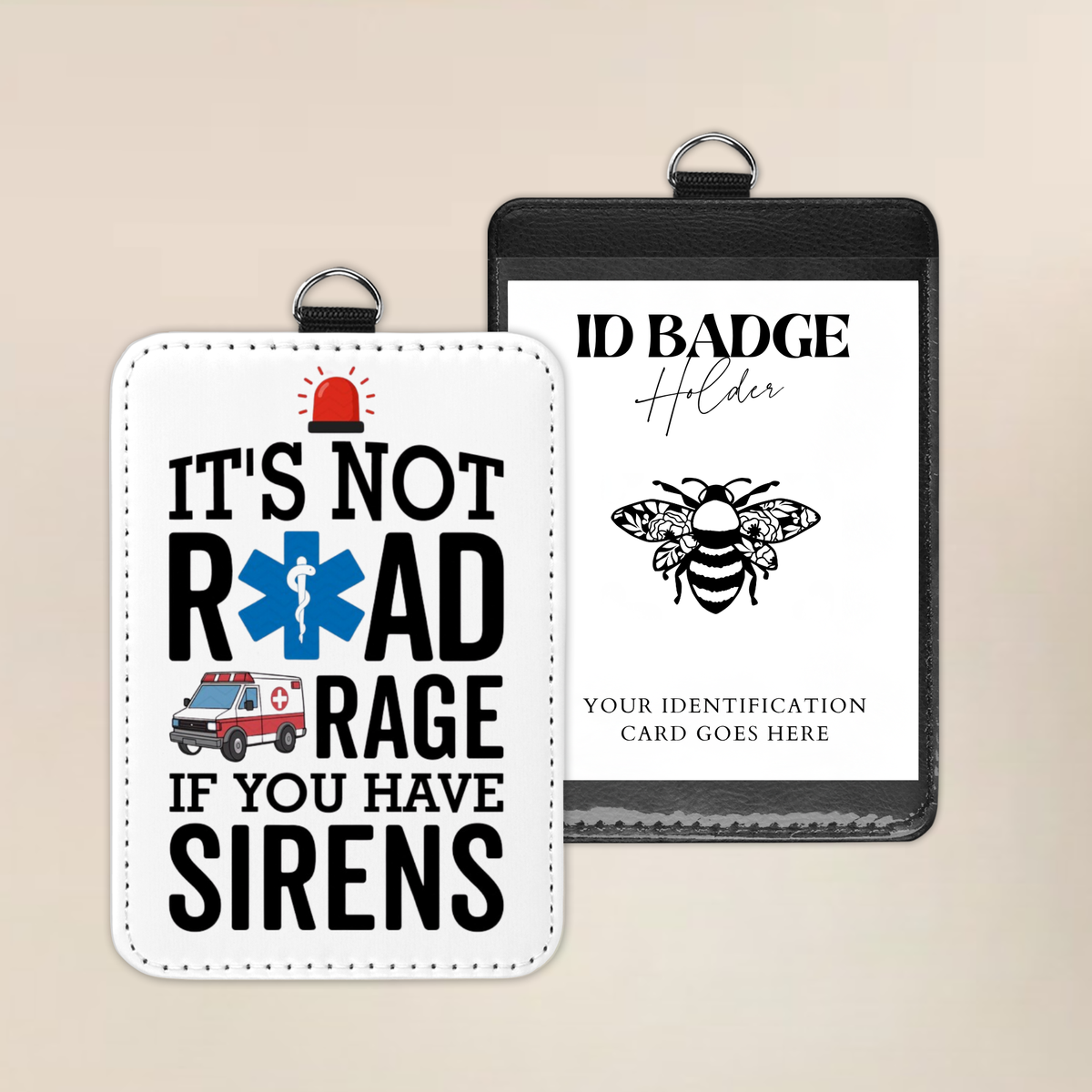 Road Rage Rescue Squad Badge Holder