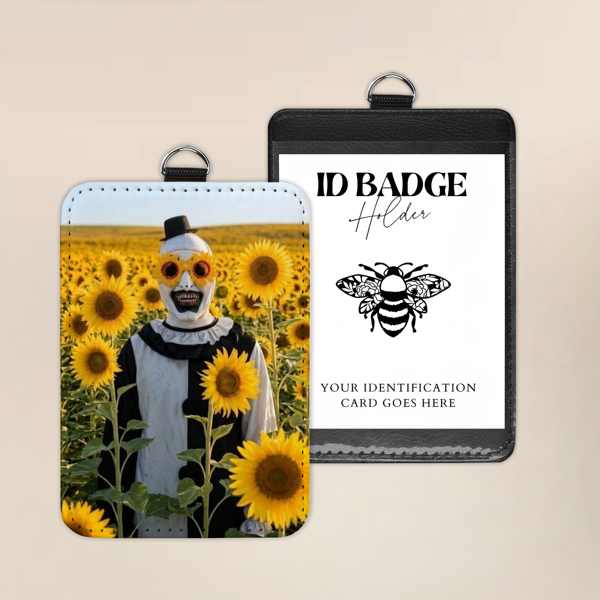 Blooming With Terror Badge Holder