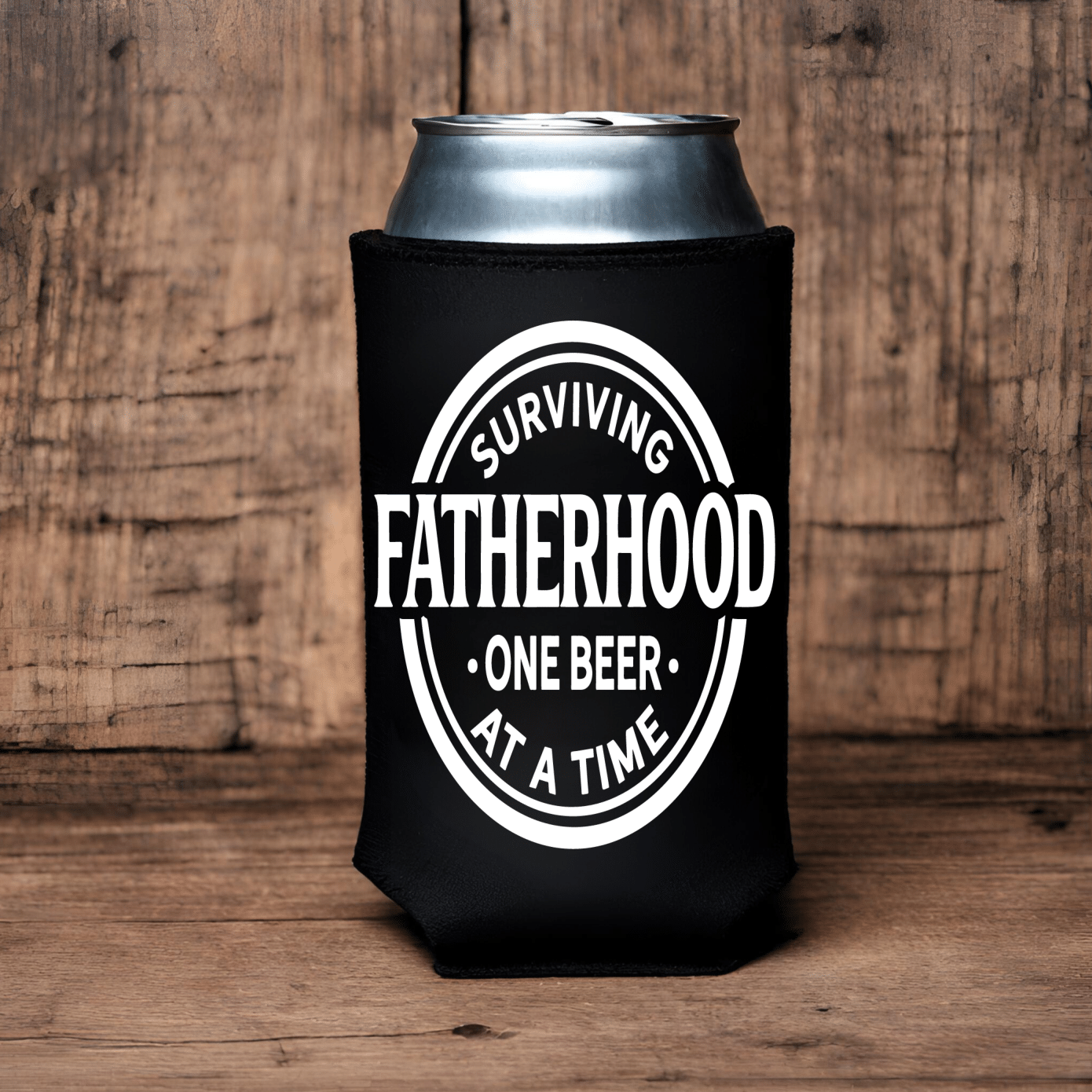 "Surviving Fatherhood One Beer At A Time" Can Koozie