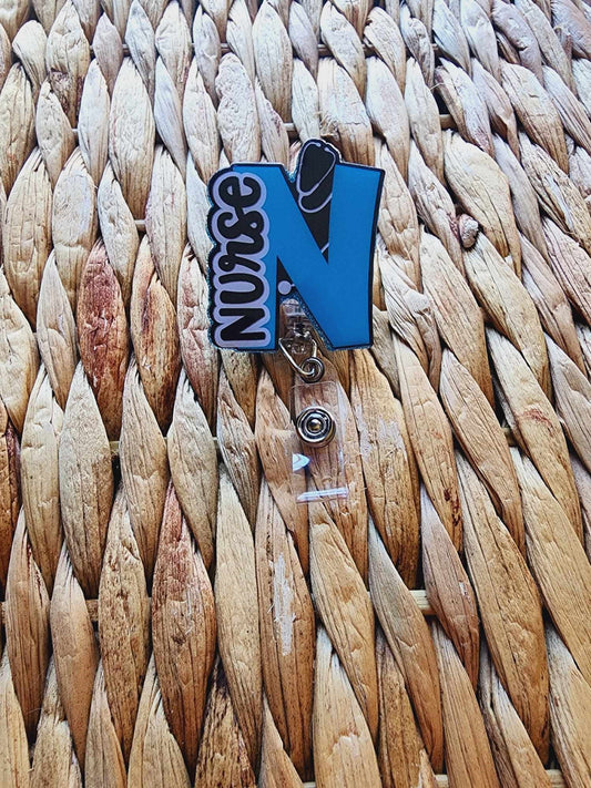 N Is For Nurse (Blue) Badge Reel