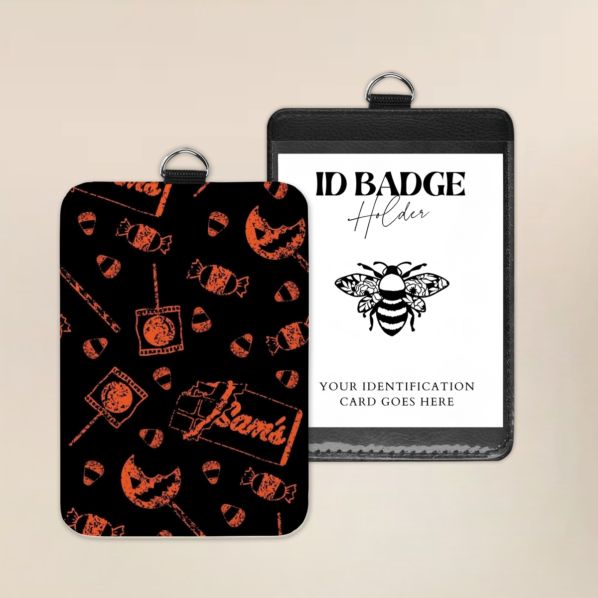 Haunted Candy Shop Badge Holder