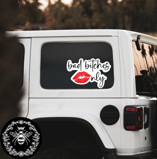 "Big Red Lips" Decal