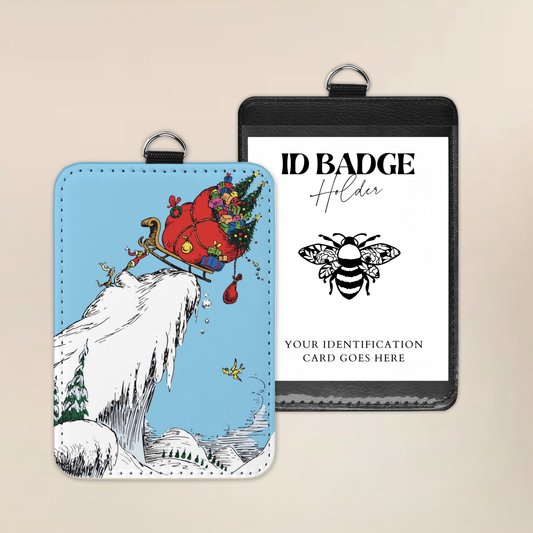 Sleigh Full of Christmas Cheer Badge Holder