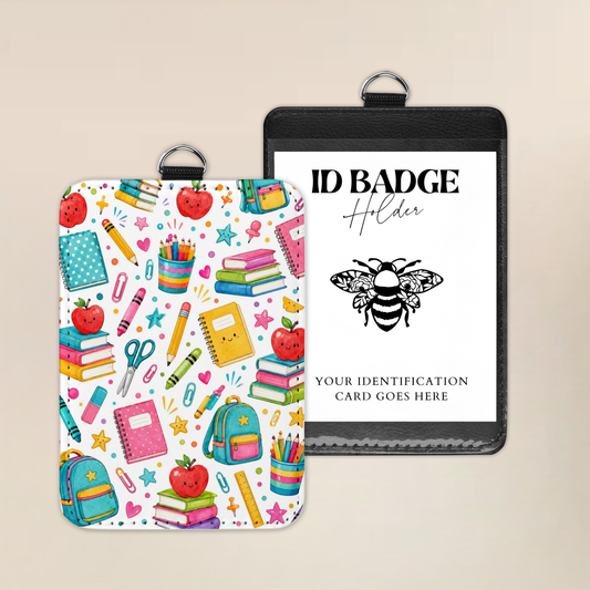 Apples & ABC's Badge Holder