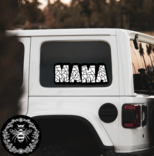 "MAMA White & Black" Decal