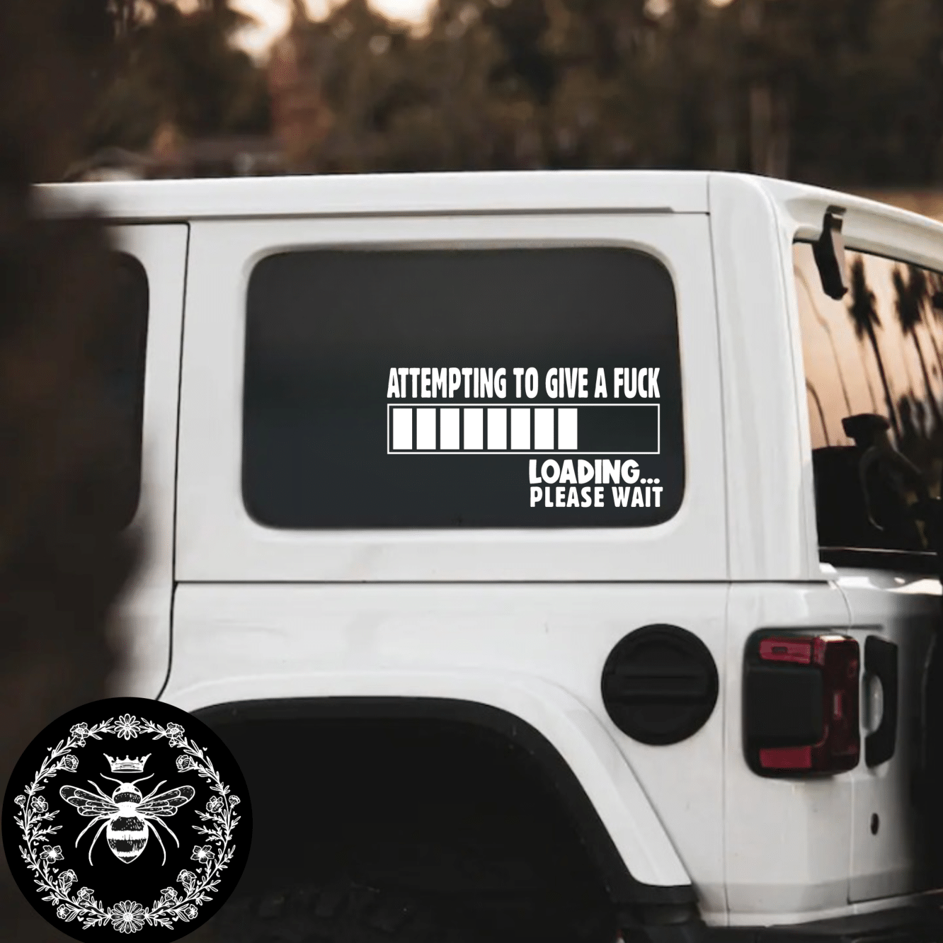 "Attempting To Care" Decal