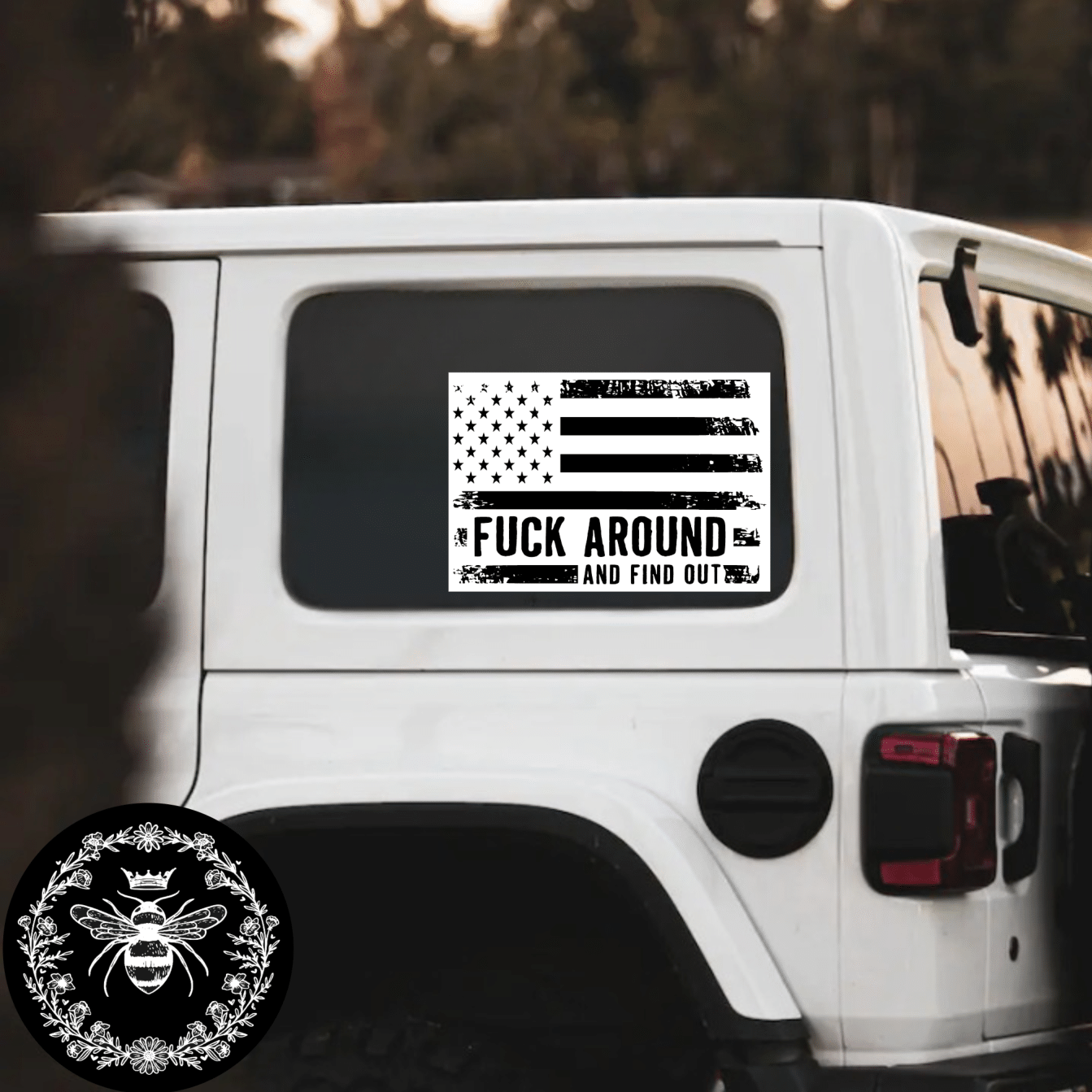 "FAAFO Flag" Decal