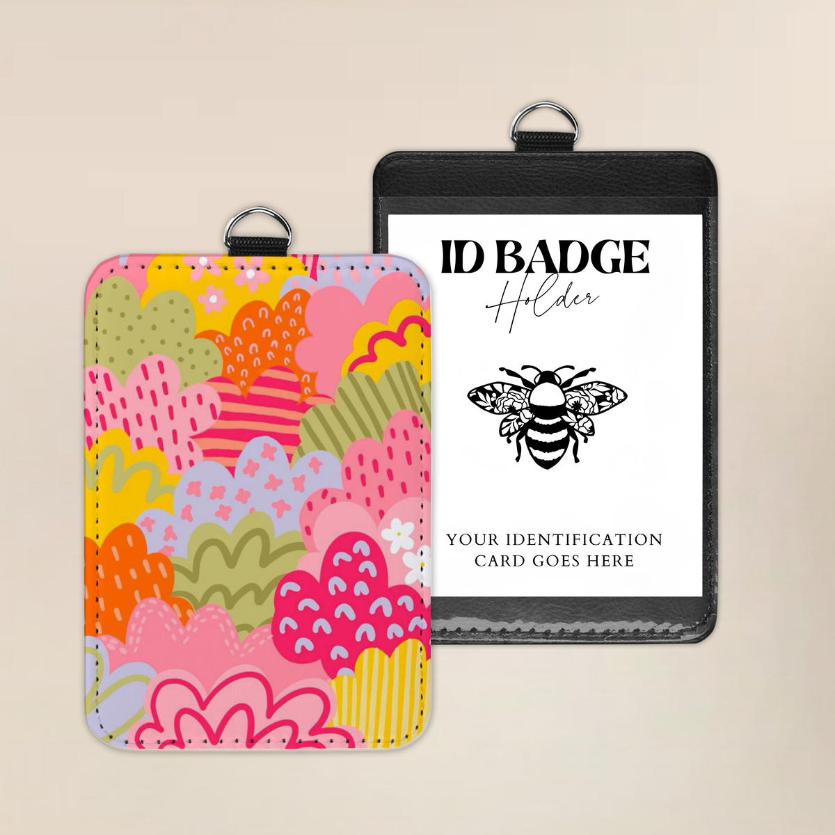 Color Me Happy Badge Holder