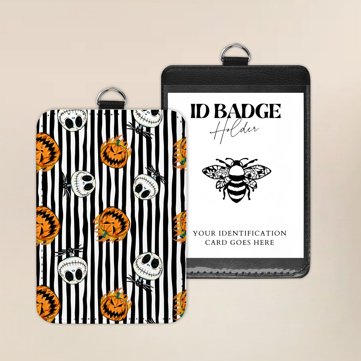 A Nightmare In Stripes Badge Holder