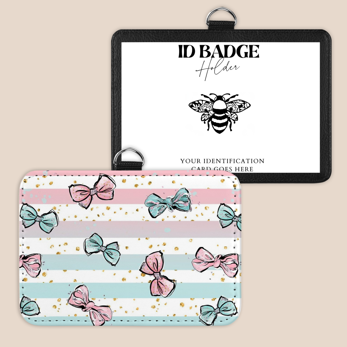 Sweet As A Bow Badge Holder