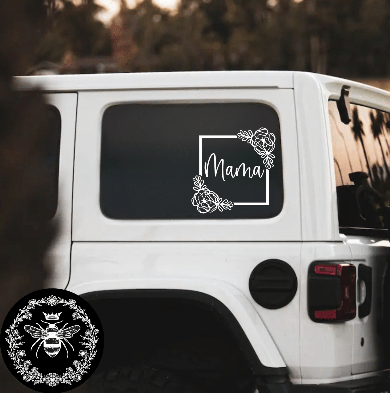 "Floral Mama" Decal