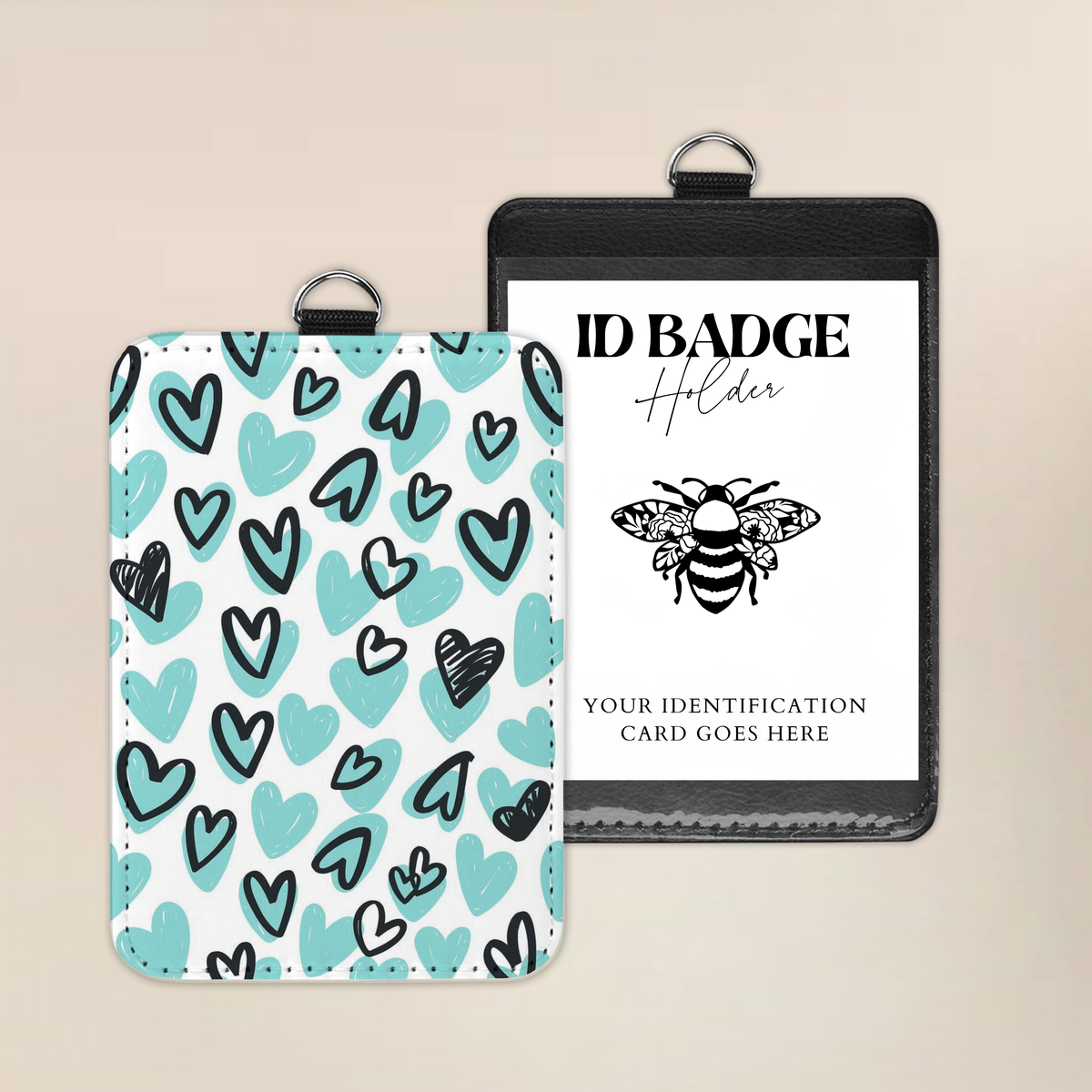 Love At First Doodle Badge Holder