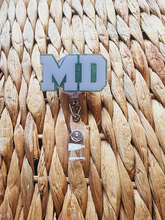 MD Doctor Of Medicine (Emerald Green) Badge Reel