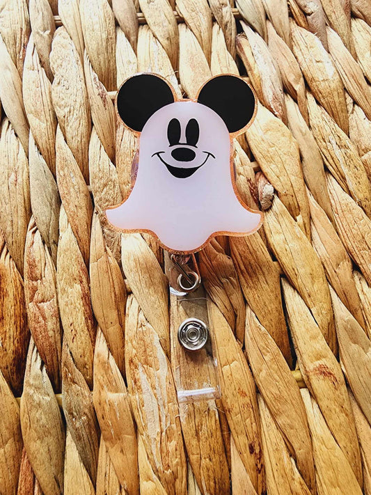 Ghost With Ears Badge Reel