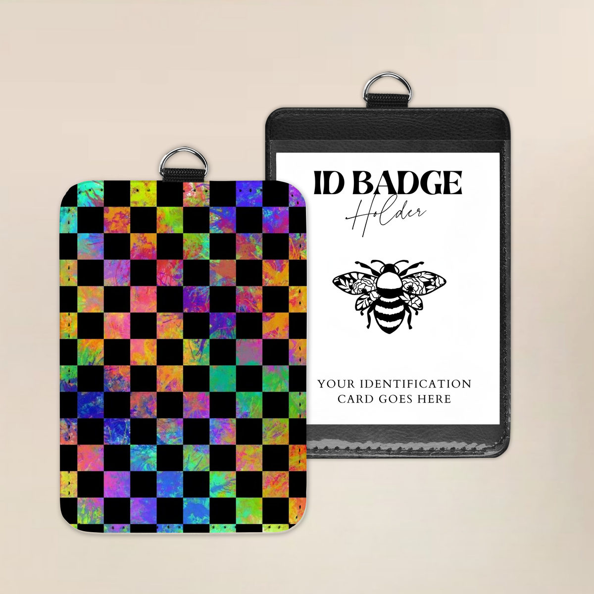 Retro Color Rush Badge Holder