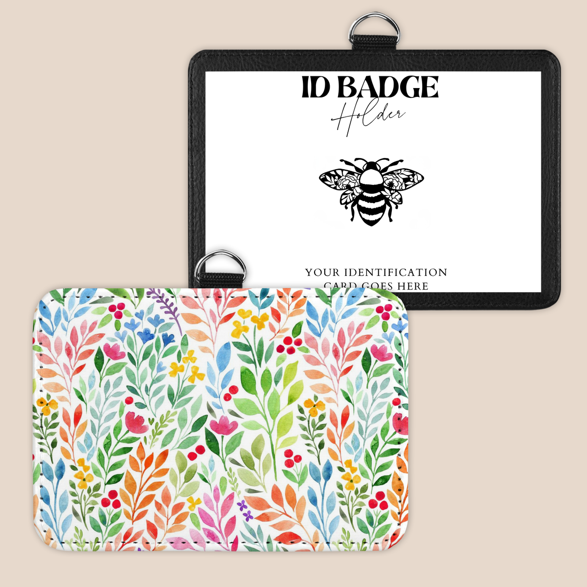 Funky Flower Garden Badge Holder