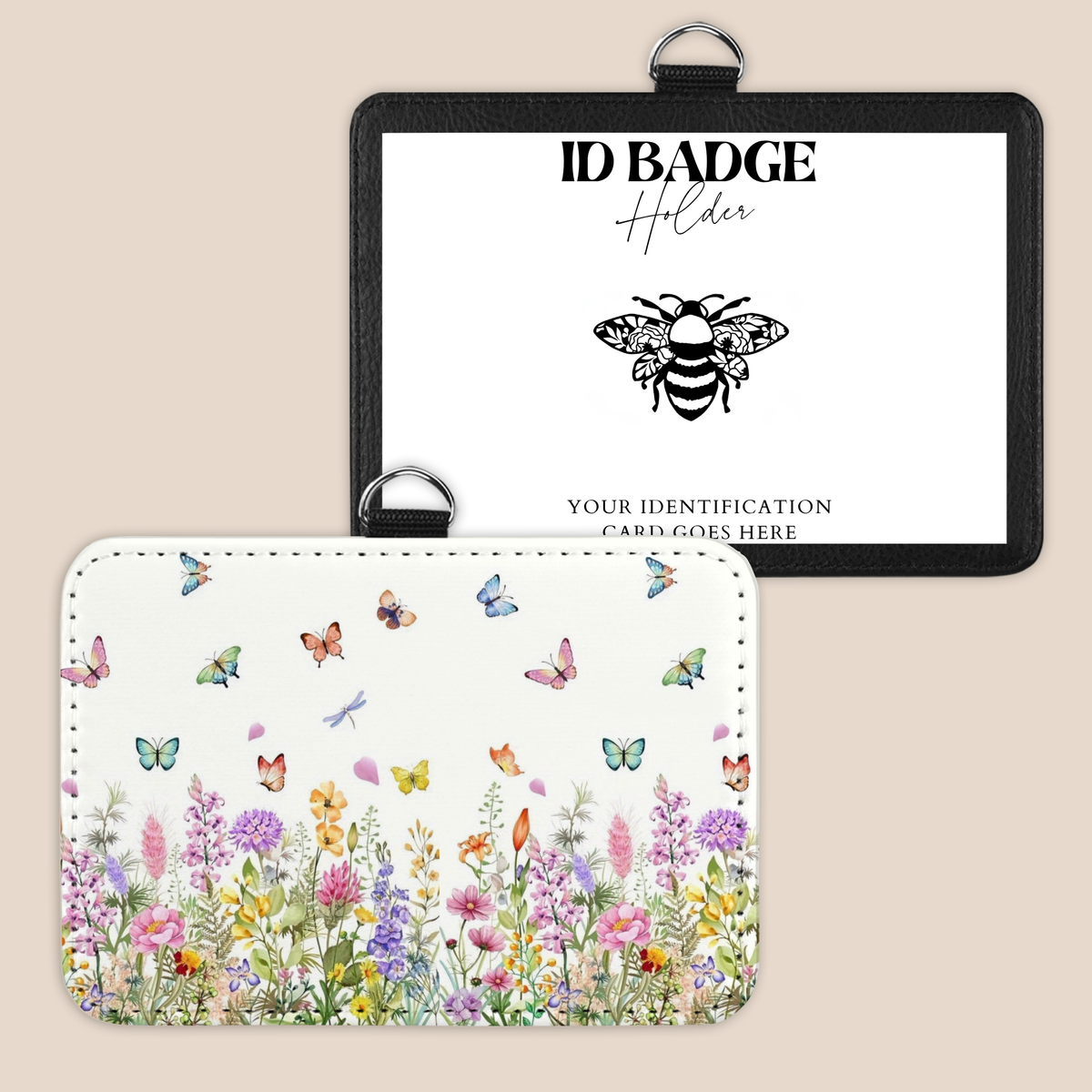 Butterfly Fields Badge Holder