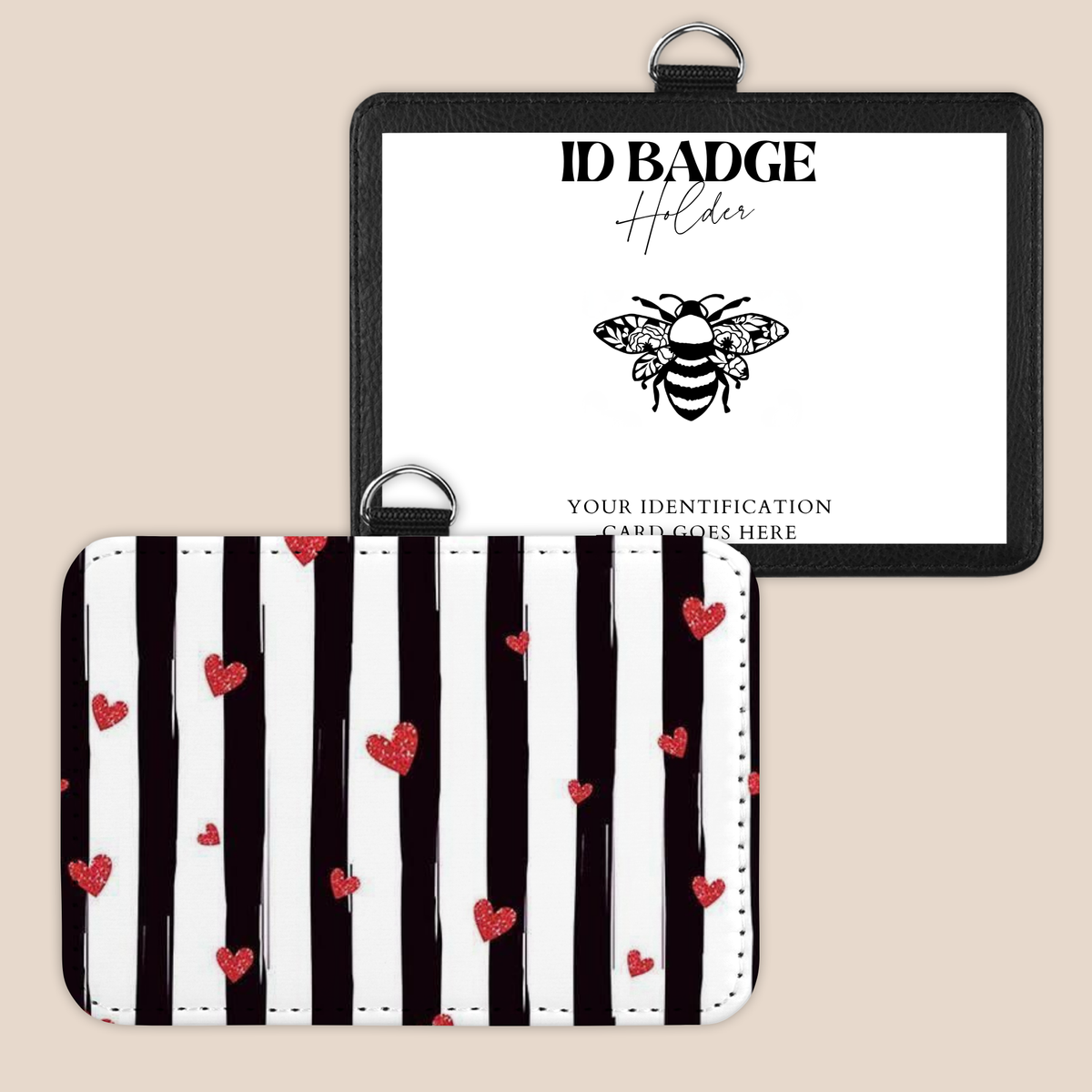 Blushing Hearts Badge Holder