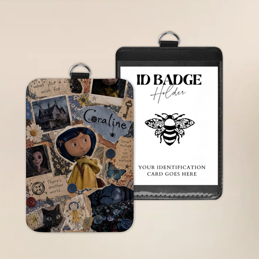 Curious World of Buttons Badge Holder