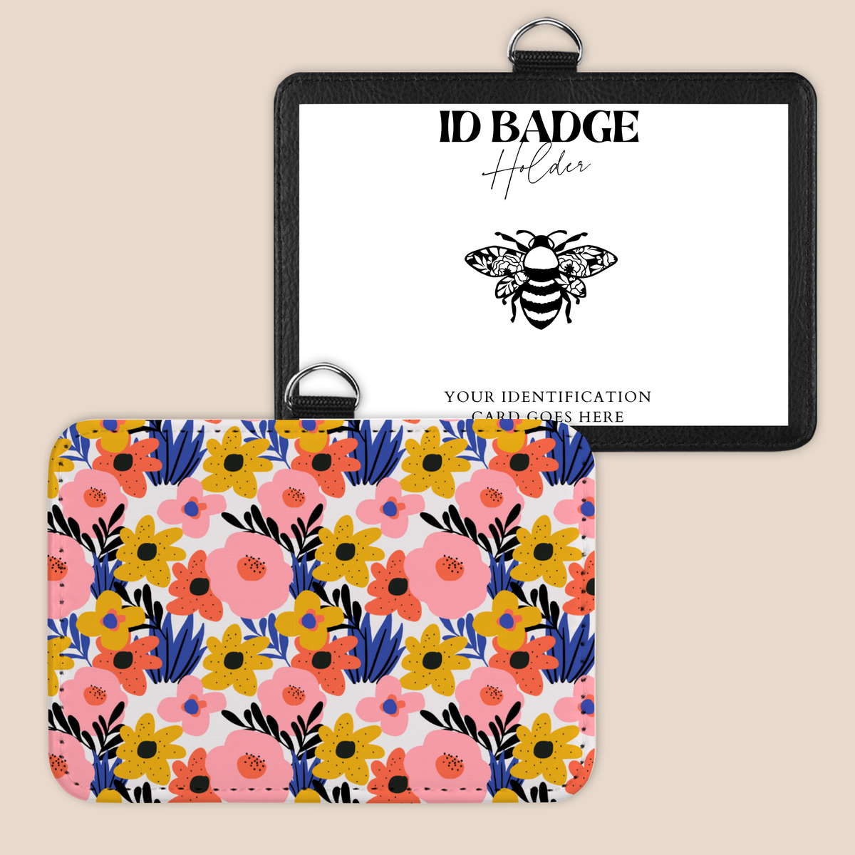 Pretty Petal Pop Badge Holder