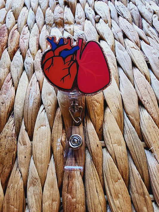 Heart & Lungs Badge Reel