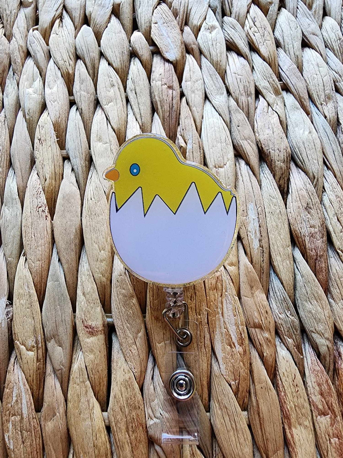 Easter Chick Badge Reel