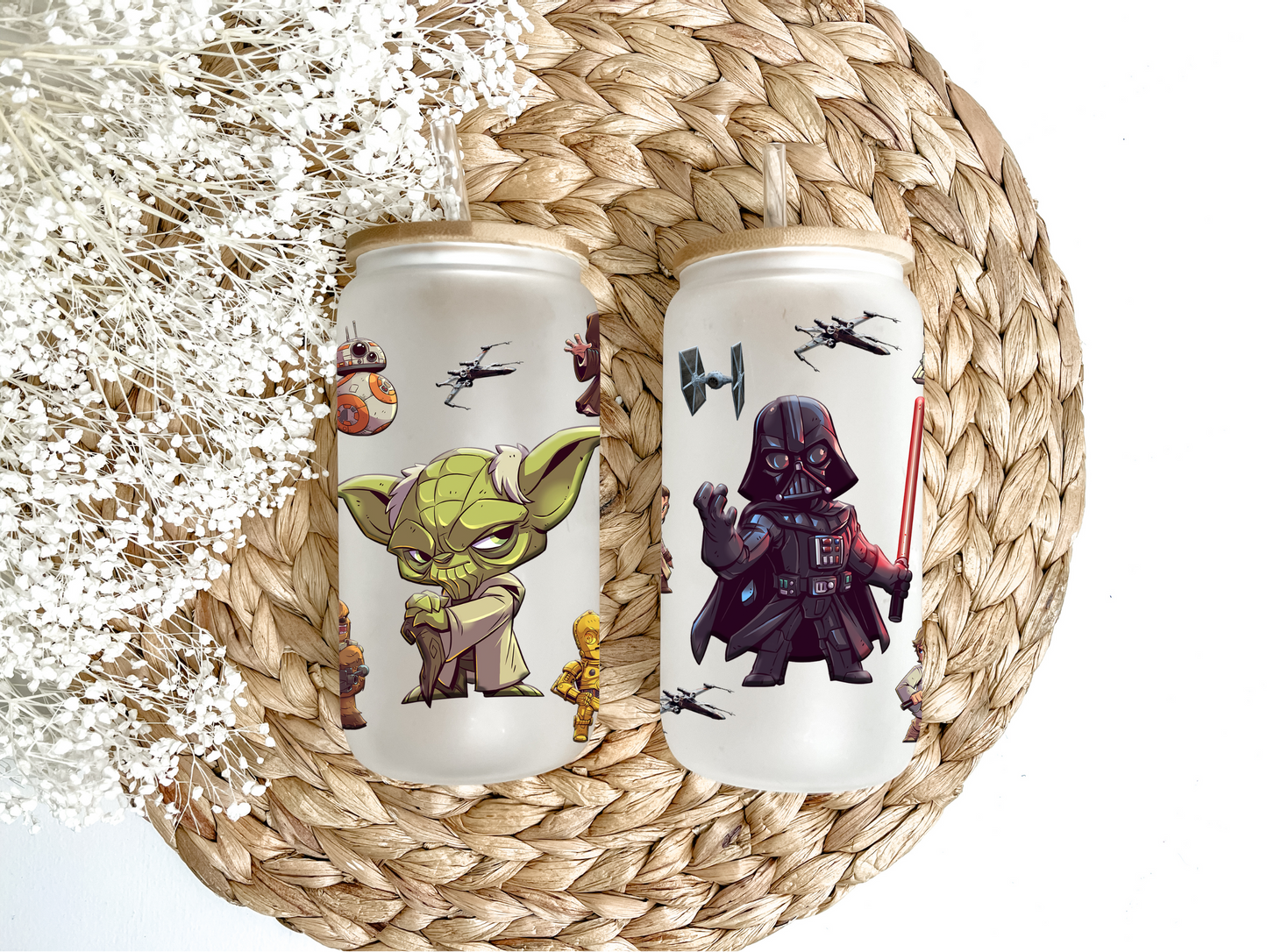 "Galaxy Wars" Glass Can Tumbler