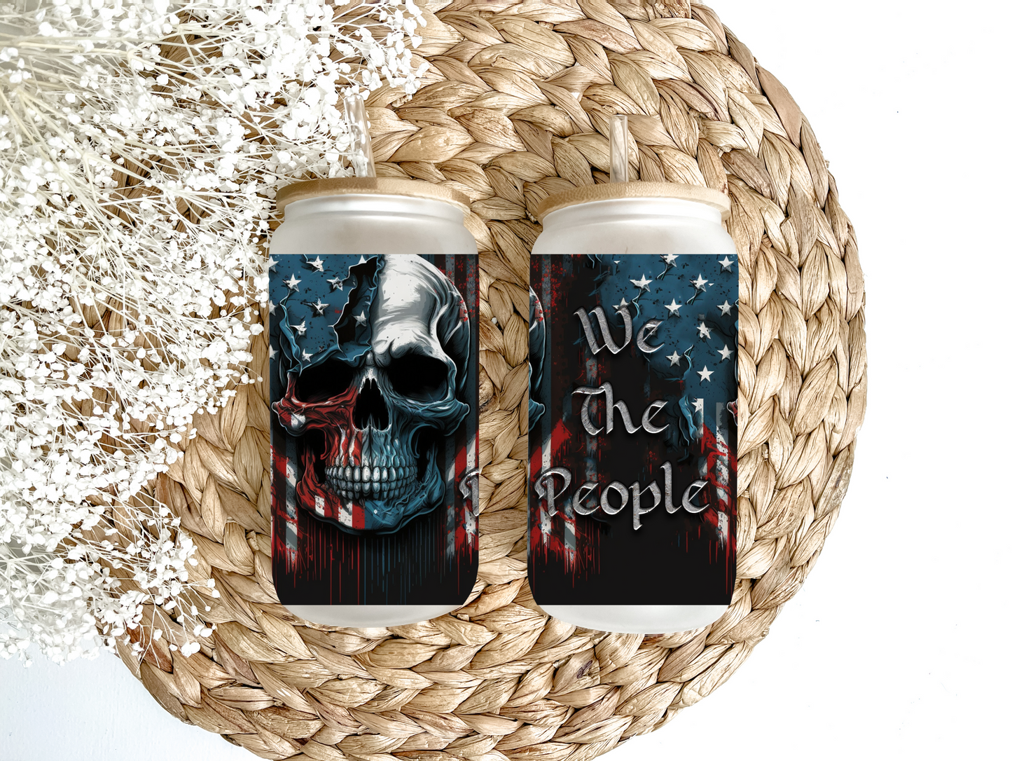 "We The People" Glass Can Tumbler