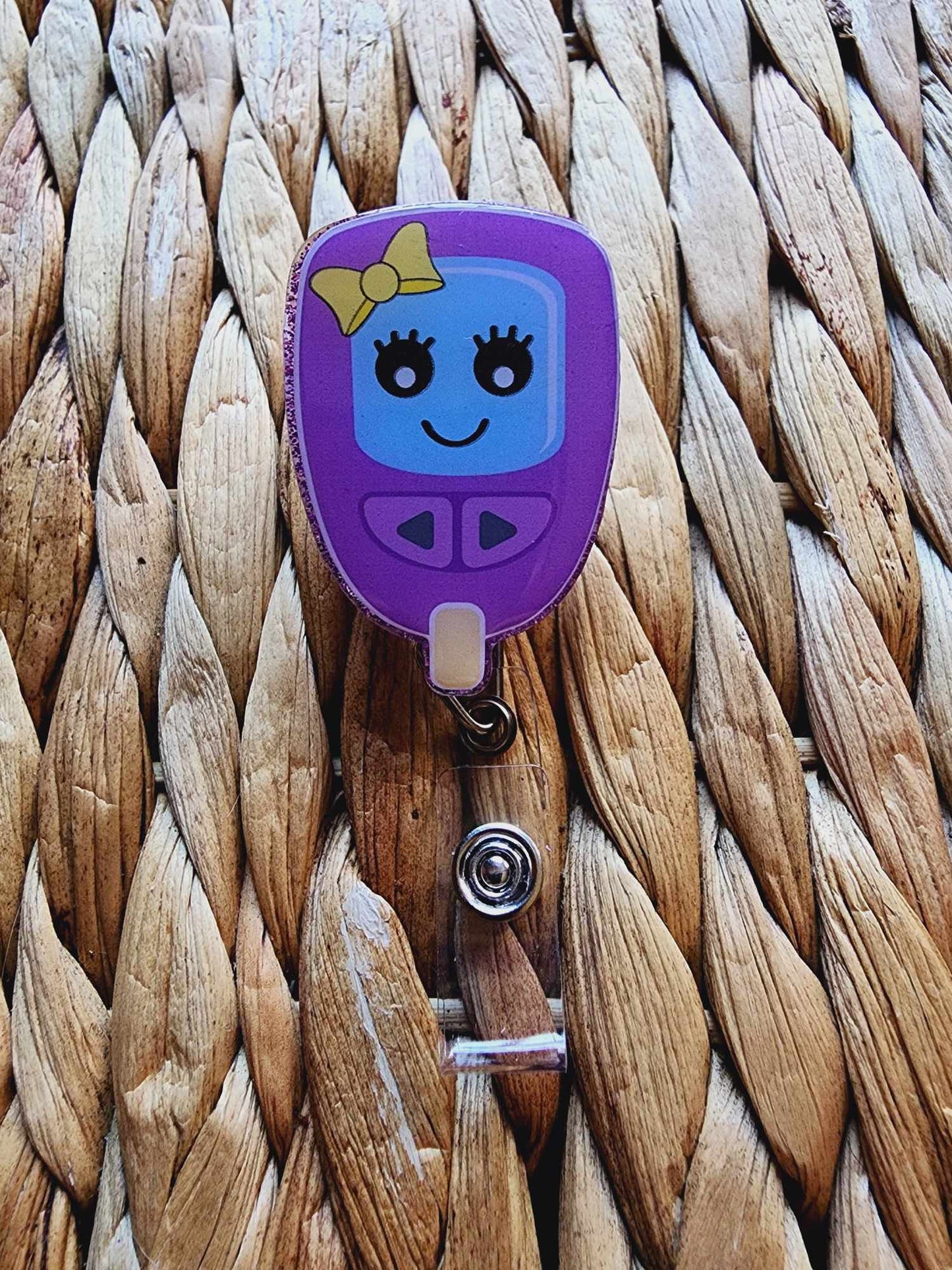 Glucose Meter Badge Reel