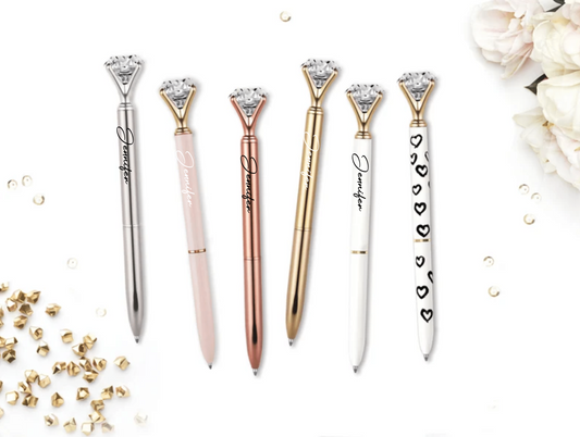 Personalized Name Diamond Top Pen