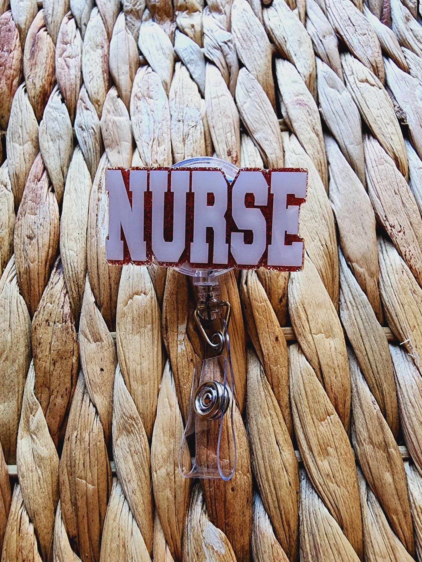 Nurse Word Badge Reel