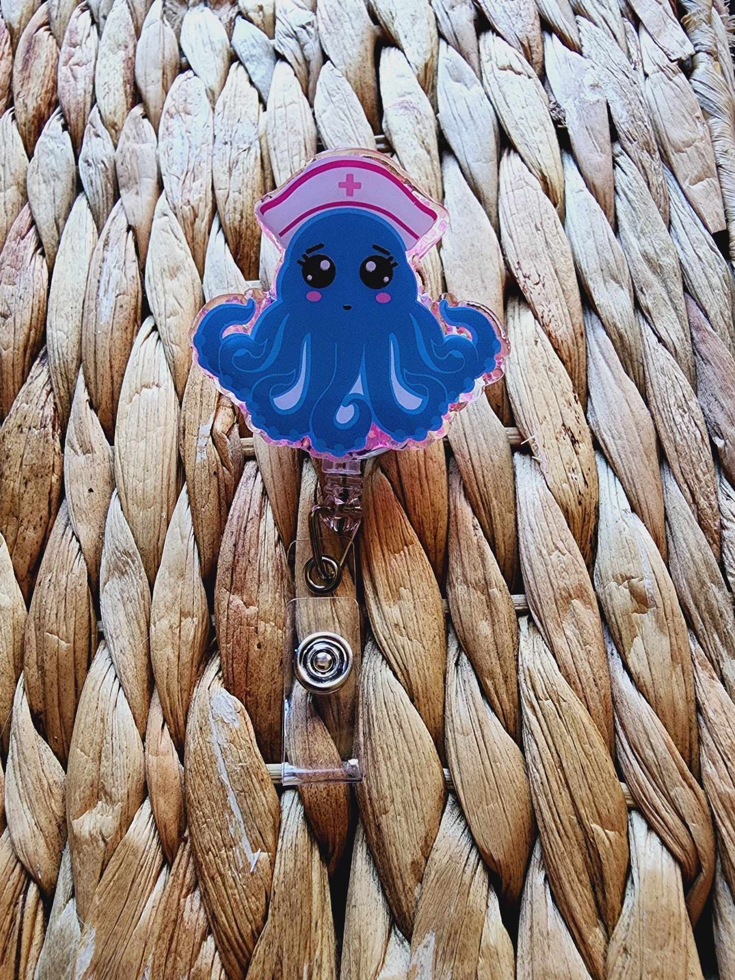 Octopus Nurse Badge Reel